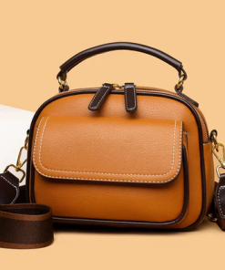 Women Handbag soft small Shoulder bag (Brown) IL2