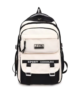 Academy Style Waterproof School Book Bag (Black) S2