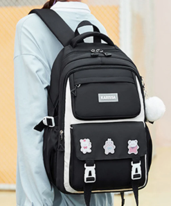 Kids Backpack School Bags (Black)