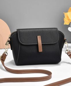 Single Shoulder Light Women's Bag (Black) Mini2
