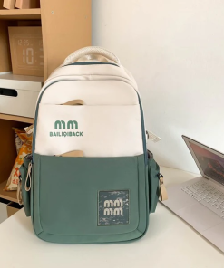 Cute Large School Backpack (Green) S4