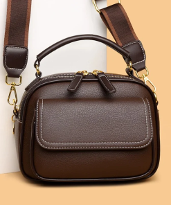 Women Handbag soft small Shoulder bag (coffee) IL2