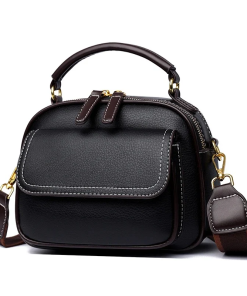 Women Handbag soft small Shoulder bag (Black) IL2