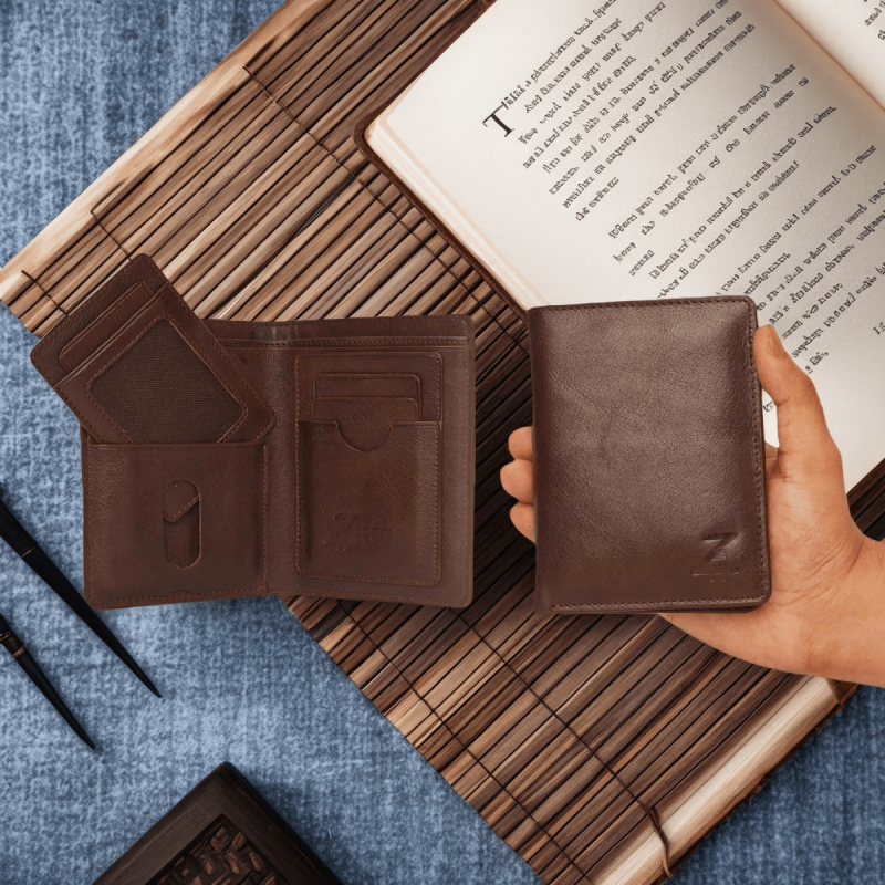 The Ambassador -  Inner Card Holder Wallet - Chocolate